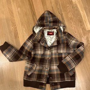 Anthropologie Gentle Fawn plaid bomber sz Lg